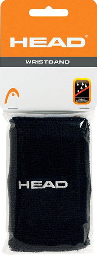 Head Schweissband Jumbo Handgelenk schwarz 2er
