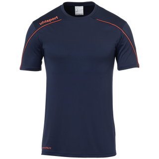 uhlsport Koszulka sportowa Stream 22 (100% poliester) granatowo/czerwona dziecięca