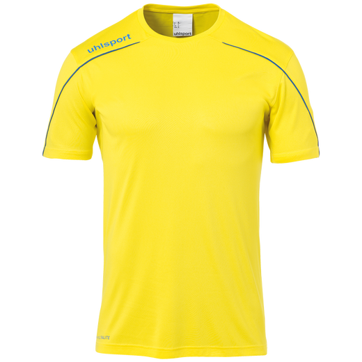 uhlsport Sport Jersey Stream 22 (100% Polyester) lime yellow/azure blue Boys