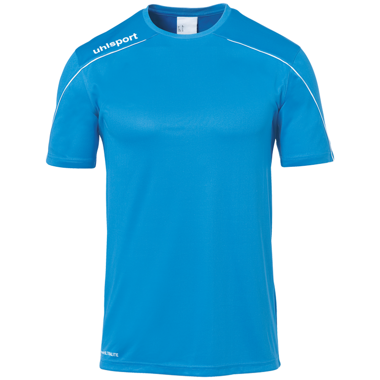 uhlsport Sport-Trikot Stream 22 (100% Polyester) cyanblau/weiss Kinder