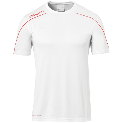 uhlsport Sport-Trikot Stream 22 (100% Polyester) weiss/rot Kinder