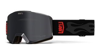 100% Ski Goggles Norg HiPER Mirror Black Lens black - 1 pair of goggles