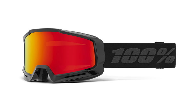 100% Skibrille Okan HiPER Red Mirror Lens schwarz - 1 Brille