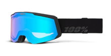 100% Ski Goggles Snowcraft S HiPER Mirror Green Lens black - 1 pair of goggles