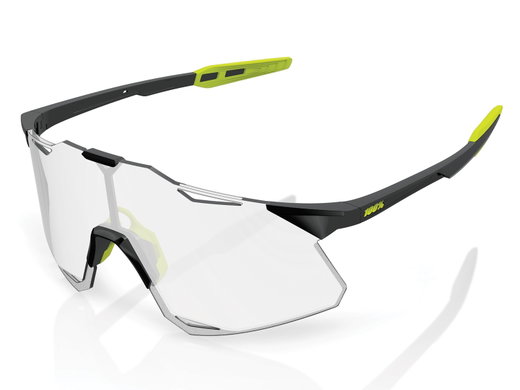 100% Sport Sonnenbrille Hypercraft Photochromic Lens schwarz - 1 Brille mit Hardcase