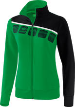 Erima Training Jacket 5C (elastic, moisture-regulating) green/black Women