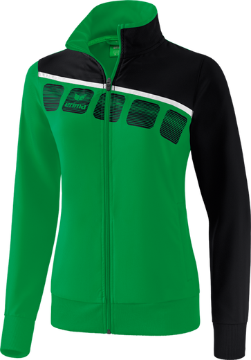 Erima Training Jacket 5C (elastic, moisture-regulating) green/black Women