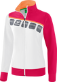 Erima Trainingsjacke 5C (elastisch, feuchtigkeitsregulierend) weiss/rosa Damen