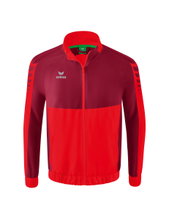 Erima Presentation Jacket Six Wings (100% Polyester, Stand-up Collar, without Lining) Red/Bordeaux Men