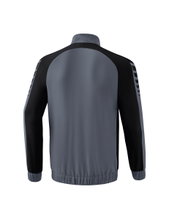 Erima Presentation Jacket Six Wings (100% Polyester, Stand-up Collar, without Lining) Grey/Black Men