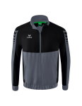 Erima Presentation Jacket Six Wings (100% Polyester, Stand-up collar, without lining) grey/black Boys