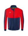 Erima Präsentationsjacke Six Wings (100% Polyester, Stehkragen, ohne Innenfutter) navyblau/rot Jungen