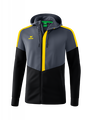 Erima Trainingsjacke Squad mit Kapuze grau/schwarz/gelb Herren