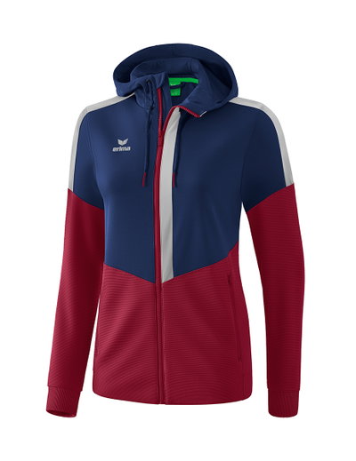 Erima Trainingsjacke Squad navyblau/bordeaux Damen