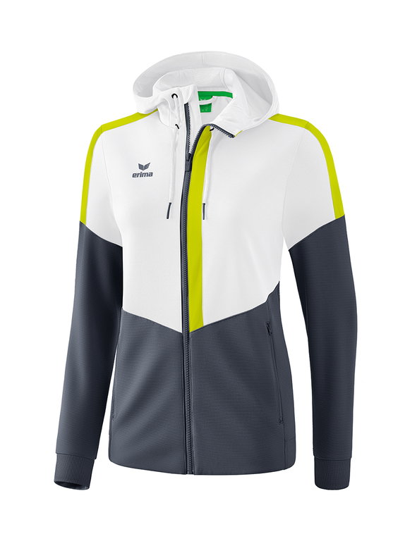 Erima Training Jacket Squad white/grey/lime Women
