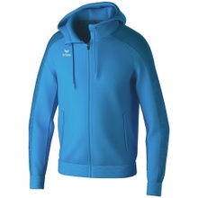 Erima Trainingsjacke Evo Star mit Kapuze (hoher Tragekomfort) curacaoblau Kinder