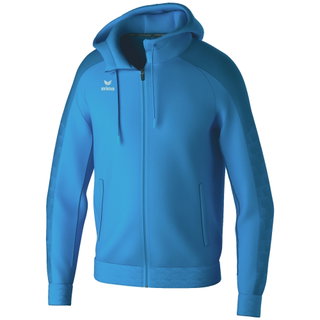 Erima Trainingsjacke Evo Star mit Kapuze (hoher Tragekomfort) curacaoblau Kinder