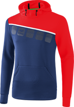 Erima Hoodie 5C navy blue/red Men