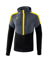 Erima Hoodie Squad (Cotton Touch) grey/black/yellow Men