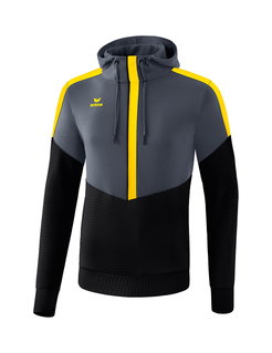 Erima Hoodie Squad (Cotton Touch) grey/black/yellow Men