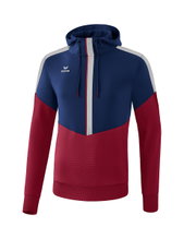 Erima Hoodie Squad Hoodie (Cotton Touch) navy/bordeaux/grey Children