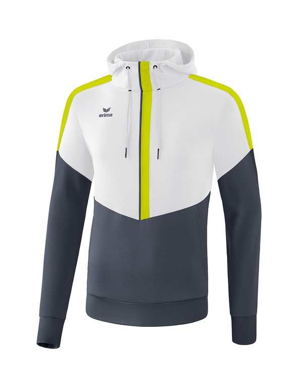 Erima Kapuzenpullover Hoodie Squad (Cotton Touch) weiss/grau Herren