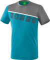 Erima Sport-Tshirt 5C (100% Polyester) blau/grau Herren