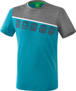 Erima Sport-Tshirt 5C (100% Polyester) blau/grau Herren