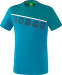 Erima Sport-Tshirt 5C (100% Polyester) blau/hellblau Herren