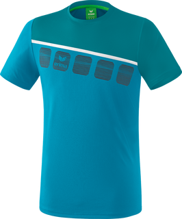 Erima Sport-Tshirt 5C (100% Polyester) blau/hellblau Herren