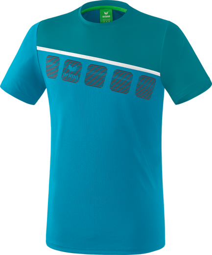 Erima Sport-Tshirt 5C (100% Polyester) blau/hellblau Herren