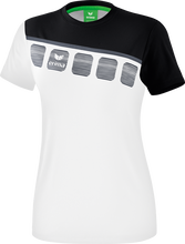 Erima Sport-Shirt 5C (100% Polyester) white/black Women