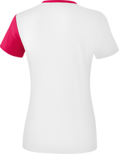 Erima Sport-Shirt 5C (100% Polyester) weiß/rosa Damen