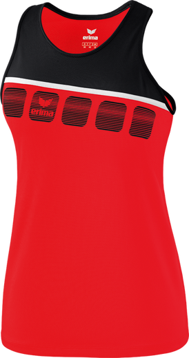 Erima Sport-Tank 5C rot/schwarz Damen