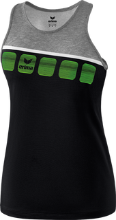 Erima Tank 5-C 2019 schwarz/grau melange/weiß Damen