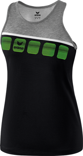 Erima Tank 5-C 2019 schwarz/grau melange/weiß Damen