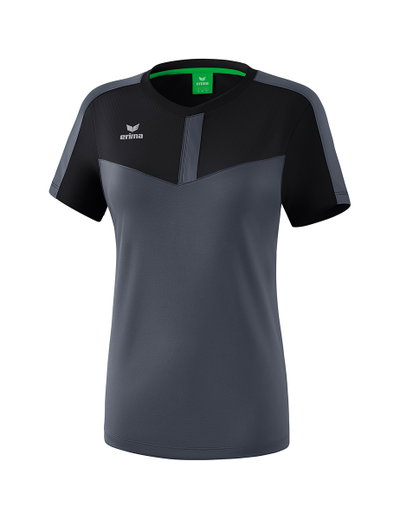 Erima Sport-Shirt Squad #20 schwarz/grau Damen