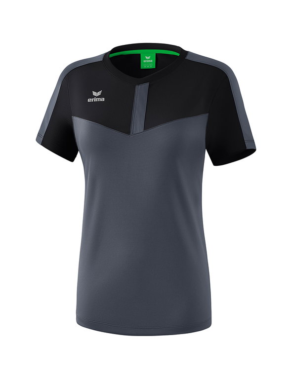 Erima Sport-Shirt Squad #20 schwarz/grau Damen