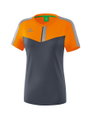 Erima Sport-Shirt Squad grau/orange Damen