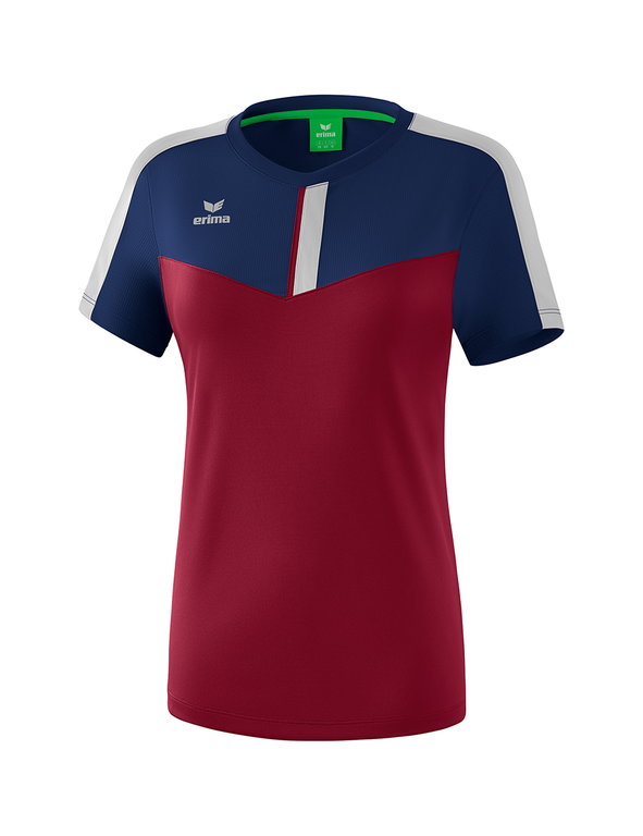 Erima Sport-Shirt Squad #20 navyblau/bordeaux/grau Damen