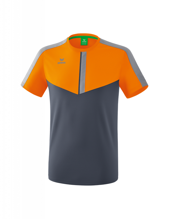 Erima Sport-Tshirt Squad (100% Polyester) orange/grau Jungen