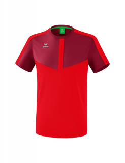 Erima Sport-Tshirt Squad (100% Polyester) bordeaux/rot Jungen