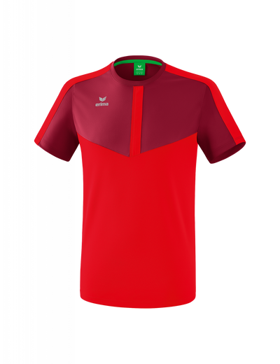Erima Sport-Tshirt Squad (100% Polyester) bordeaux/rot Jungen