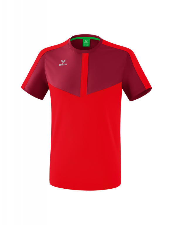 Erima Sport-Tshirt Squad (100% Polyester) bordeaux/rot Jungen