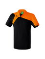 Erima Sport-Polo Club 1900 2.0 (100% Polyester) schwarz/orange Kinder
