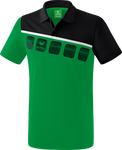 Erima Spprt-Polo 5C (100% Polyester) grün/schwarz Herren