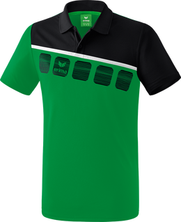 Erima Spprt-Polo 5C (100% Polyester) grün/schwarz Herren