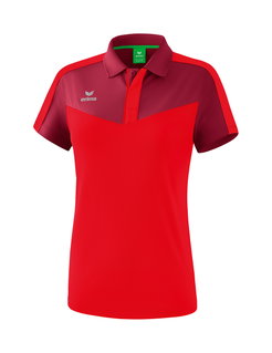 Erima Sport Polo Squad (100% Polyester) burgundy/red Women