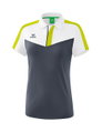 Erima Sport-Polo Squad (100% Polyester) grau/weiss Damen