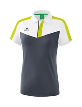 Erima Sport-Polo Squad (100% Polyester) grau/weiss Damen